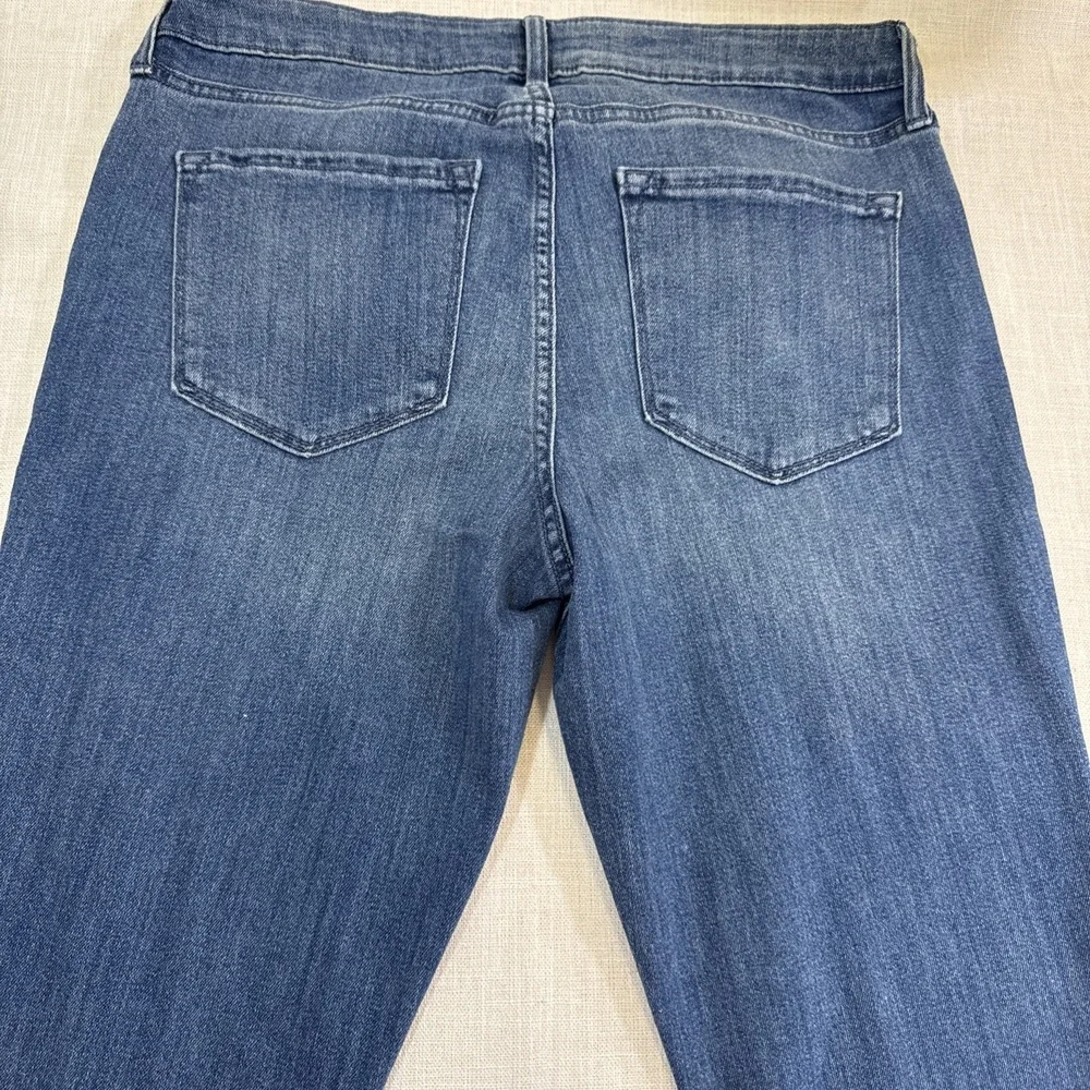Old‎ Navy Wow Bootcut Jeans Womens 12 Long Blue Mid Rise Stretch Denim Y2K